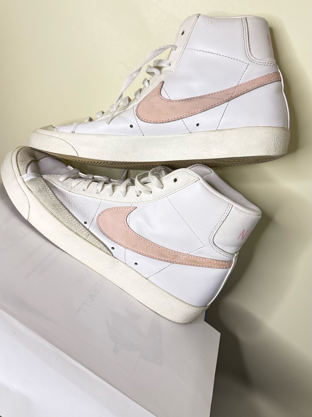 Nike Blazer Mid '77 Vintage White Pink Oxford 2021 Size 8.5